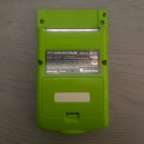 Nintendo Gameboy color lime green